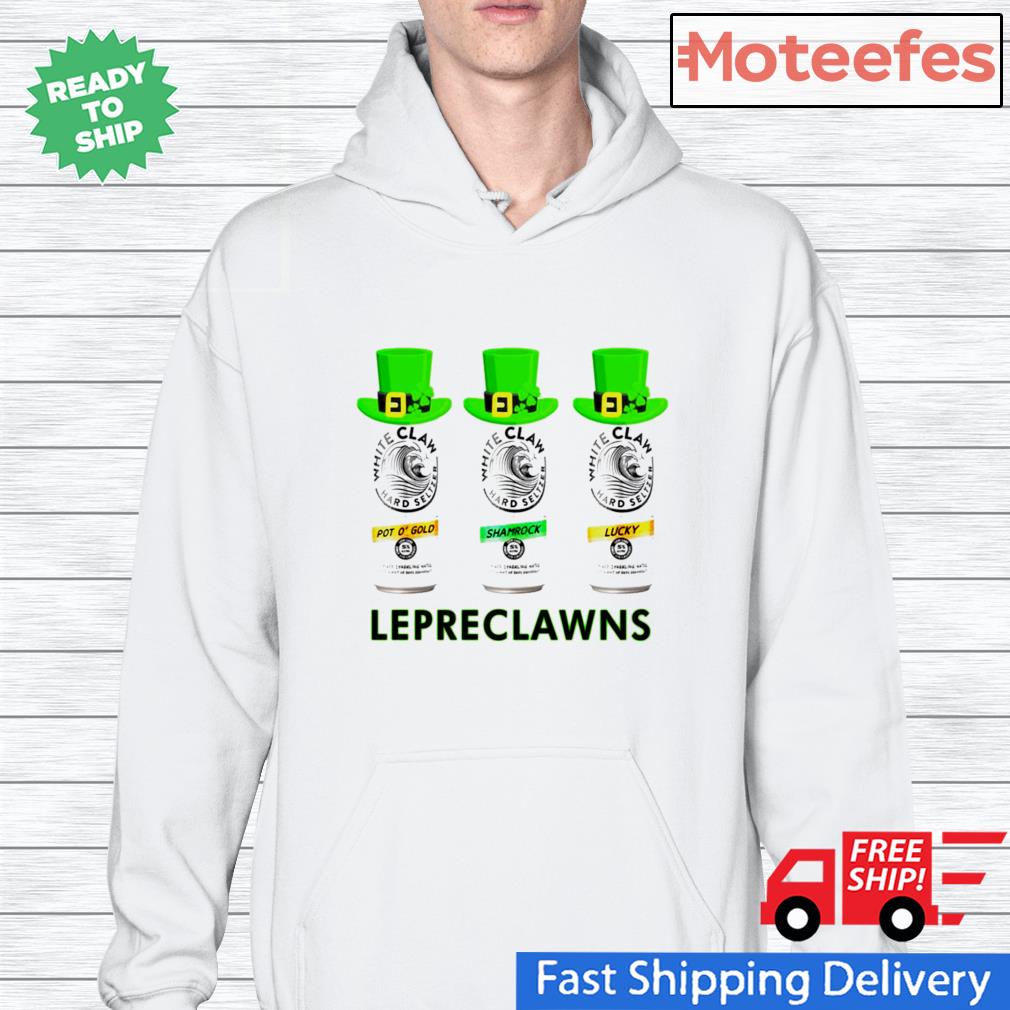 Lepreclawns lucky shamrock drinking St.Patrick’s day Hoodie