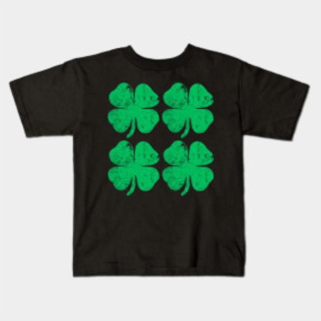 Four Irish American Flag Ireland Shamrock St Patrick's Day shirt
